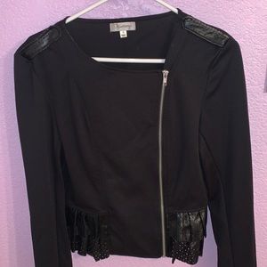 Black zip-up. Size M